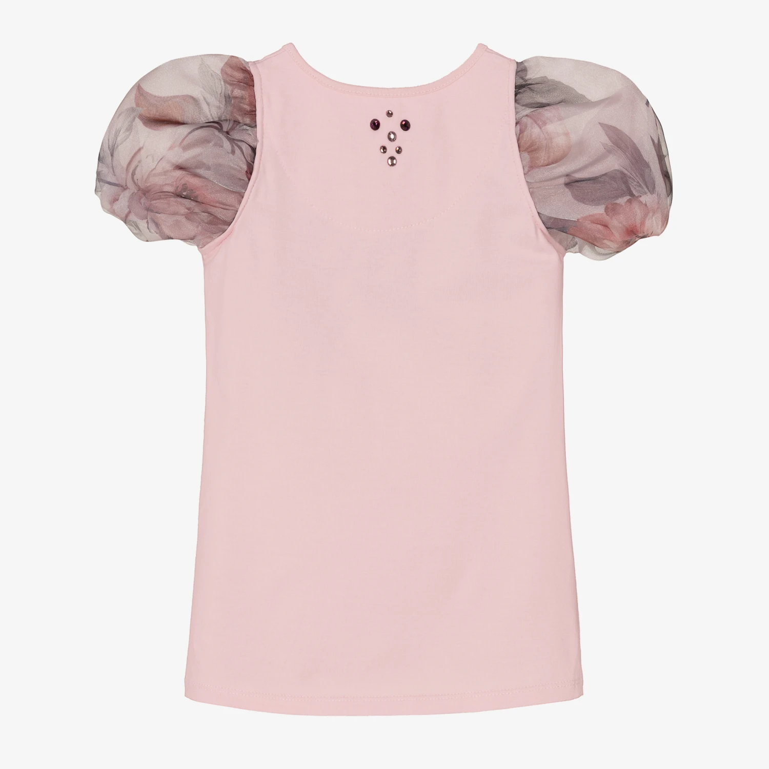 Junona Girls Pink Floral T-Shirt 4 Junona Girls Pink Floral T-Shirt - Image 2