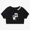 KARL LAGERFELD KIDS Girls Black Karl Ikonik T-Shirt -Babie Fashion Shop karl lagerfeld kids girls black karl ikonik t shirt 504847 3e00a213fb76f6ab1bd193b1de0353786b1f04ba
