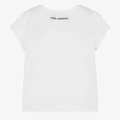 KARL LAGERFELD KIDS Girls White Choupette Logo T-Shirt -Babie Fashion Shop karl lagerfeld kids girls white choupette logo t shirt 504980 210e01983d4c69f243bcd47adb46526b4c5d2504