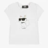 KARL LAGERFELD KIDS Girls White Choupette Logo T-Shirt -Babie Fashion Shop karl lagerfeld kids girls white choupette logo t shirt 504980 f0f0fbcb91670574e8b1dbbdad761a3374d6f3c1