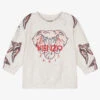 KENZO KIDS Girls Grey Elephant Sweatshirt -Babie Fashion Shop kenzo kids girls grey elephant sweatshirt 470515 1124086af04ccc25e159800d5e5a191d61337d50