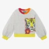 KENZO KIDS Girls Grey Marl Tiger Sweatshirt -Babie Fashion Shop kenzo kids girls grey marl tiger sweatshirt 502164 8f9d04e87ff6accfd2e158005b74c280b031f24b