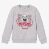 KENZO KIDS Girls Grey Tiger Sweatshirt 2 KENZO KIDS Girls Grey Tiger Sweatshirt -Babie Fashion Shop kenzo kids girls grey tiger sweatshirt 470520 6ca88b34870649eb8534a766fb32f21711ea3697