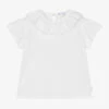Laranjinha Girls White Cotton Ruffle Collar Top 2 Laranjinha Girls White Cotton Ruffle Collar Top -Babie Fashion Shop laranjinha girls white cotton ruffle collar top 505613 f6a7d02d0d944019b7b937bd19437c9e7061f2c1