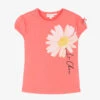 Le Chic Girls Coral Pink Cotton Daisy T-Shirt -Babie Fashion Shop le chic girls coral pink cotton daisy t shirt 490570 58313ddfedacb72d476b27deae8eff2c8daeece5