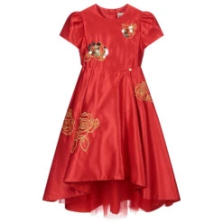 Le Mu Red & Gold Satin Dress -Babie Fashion Shop le mu red gold satin dress 358916 261fbca785a49637242da5bd6d9fec8a32d56c06