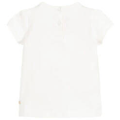 Lili Gaufrette Girls White Cotton T-Shirt -Babie Fashion Shop lili gaufrette girls white cotton t shirt 246188 2443e64eb685bf2db1060cc3c3de2146a8c0cad0