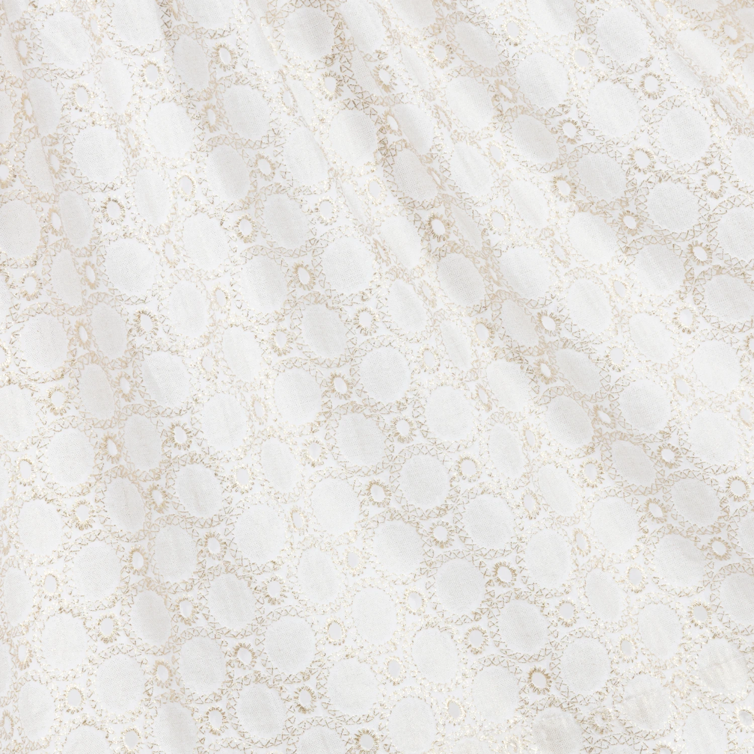 Lili Gaufrette Gold Broderie Anglaise Dress 5 Lili Gaufrette Gold Broderie Anglaise Dress - Image 3