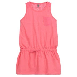 Losan Girls Pink Cotton Dress