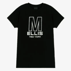 Marc Ellis Girls Black Angel Wings Oversized T-Shirt