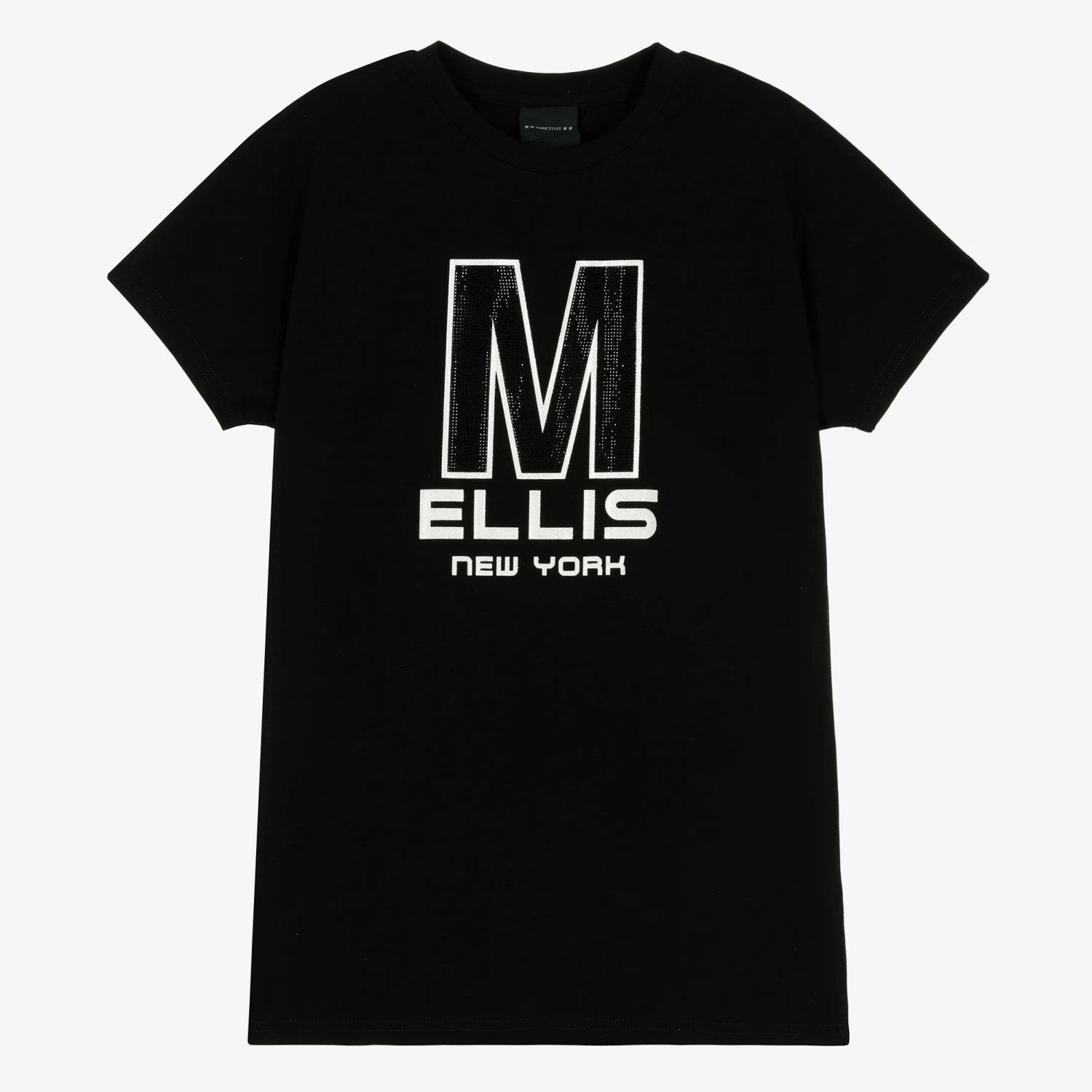 Marc Ellis Girls Black Angel Wings Oversized T-Shirt 3 Marc Ellis Girls Black Angel Wings Oversized T-Shirt