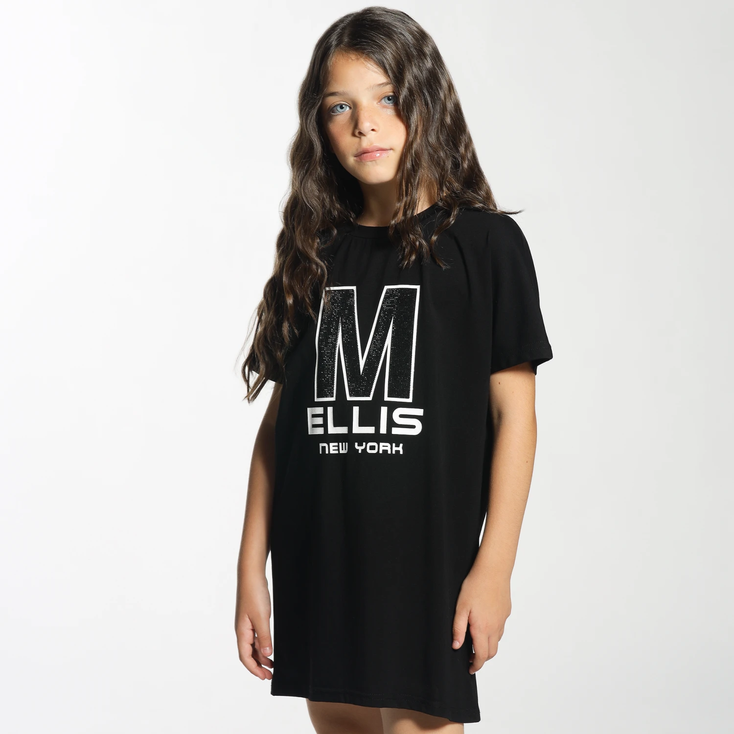 Marc Ellis Girls Black Angel Wings Oversized T-Shirt 4 Marc Ellis Girls Black Angel Wings Oversized T-Shirt - Image 2