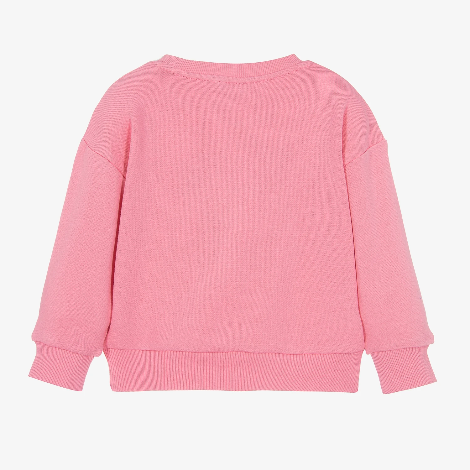 MARC JACOBS Girls Pink Cotton Logo Sweatshirt 5 MARC JACOBS Girls Pink Cotton Logo Sweatshirt - Image 3