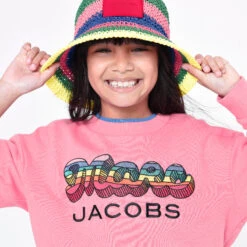 MARC JACOBS Girls Pink Cotton Logo Sweatshirt 6 MARC JACOBS Girls Pink Cotton Logo Sweatshirt -Babie Fashion Shop marc jacobs girls pink cotton logo sweatshirt 503707 ca82dc6c131c7ad1b62b27a44d430b66dc40bb49 outfit