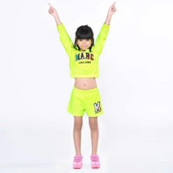 MARC JACOBS Girls Yellow Cropped Logo Sweatshirt 6 MARC JACOBS Girls Yellow Cropped Logo Sweatshirt -Babie Fashion Shop marc jacobs girls yellow cropped logo sweatshirt 503775 888131126d98a8898e4f77b535503fbc46f1ba7f outfit
