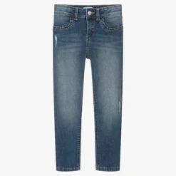 Mayoral Girls Blue Skinny Fit Jeans