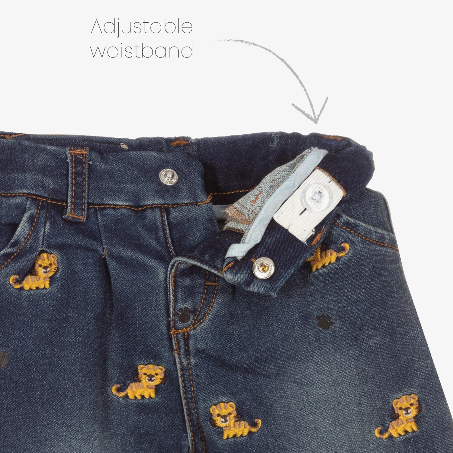 Mayoral Girls Blue Slouchy Jeans 5 Mayoral Girls Blue Slouchy Jeans - Image 3