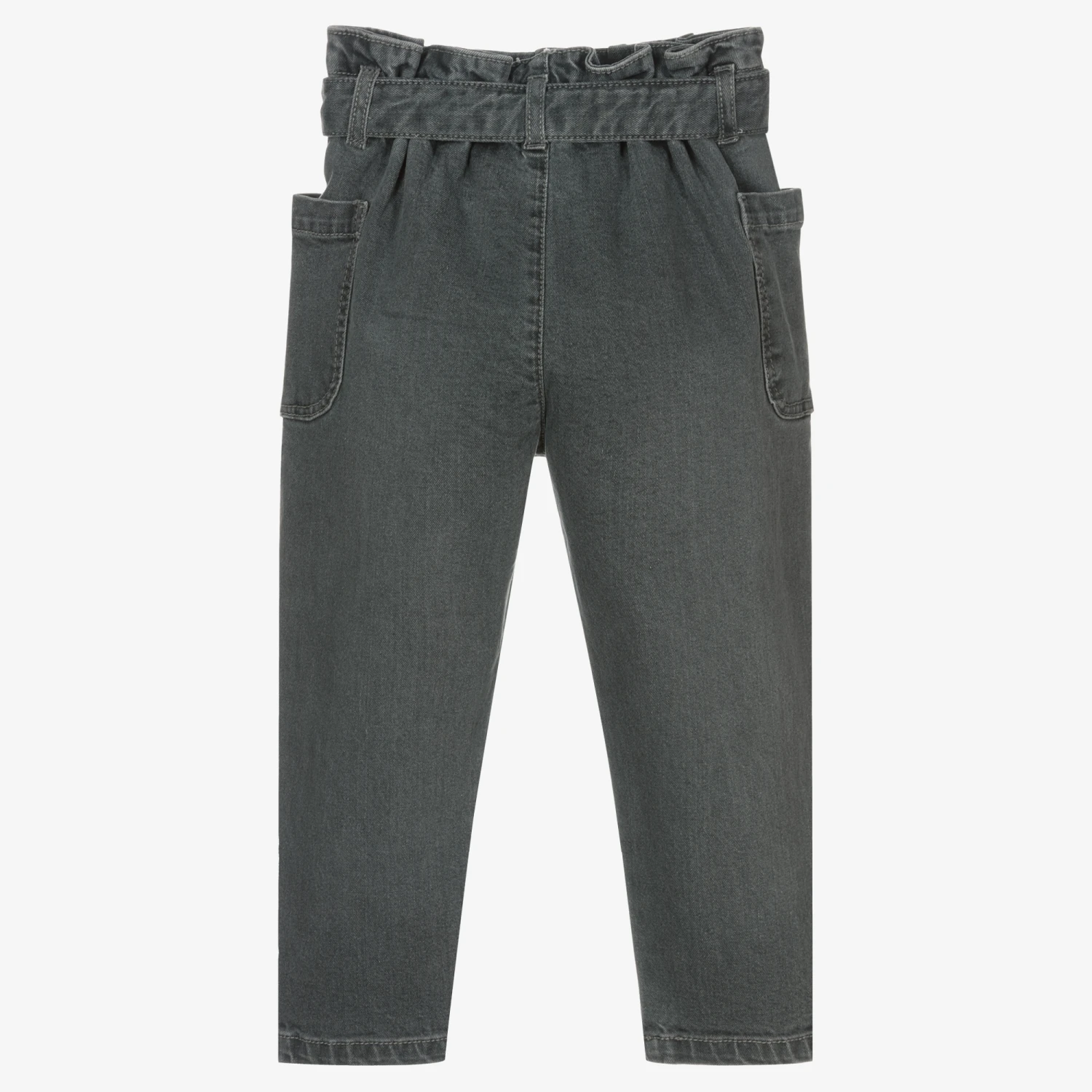 Mayoral Girls Grey Denim Jeans 4 Mayoral Girls Grey Denim Jeans - Image 2