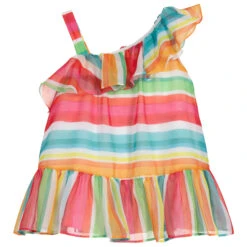 Mayoral Rainbow Striped Chiffon Dress -Babie Fashion Shop mayoral rainbow striped chiffon dress 310202 f3634896dc81cc7b93012a40faf3770af2bda650