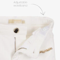 Michael Kors Kids Girls Ivory Cotton Denim Jeans -Babie Fashion Shop michael kors kids girls ivory cotton denim jeans 501348 017ec128b4211bde43d1b38f435cd0a74231e4f0