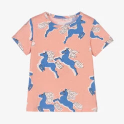 Mini Rodini Girls Pink Horse T-Shirt