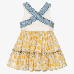 Miranda Girls Yellow Lemon Print Dress -Babie Fashion Shop miranda girls yellow lemon print dress 490967 0742392adf830070ef543566243f2121c6fb6364