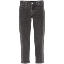 Molo Girls Grey Slim-Fit Jeans
