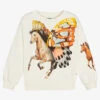 Molo Girls Ivory Horse Cotton Sweatshirt 2 Molo Girls Ivory Horse Cotton Sweatshirt -Babie Fashion Shop molo girls ivory horse cotton sweatshirt 482231 324d5e88cec62e5f8979ce2027820b914b7e9982