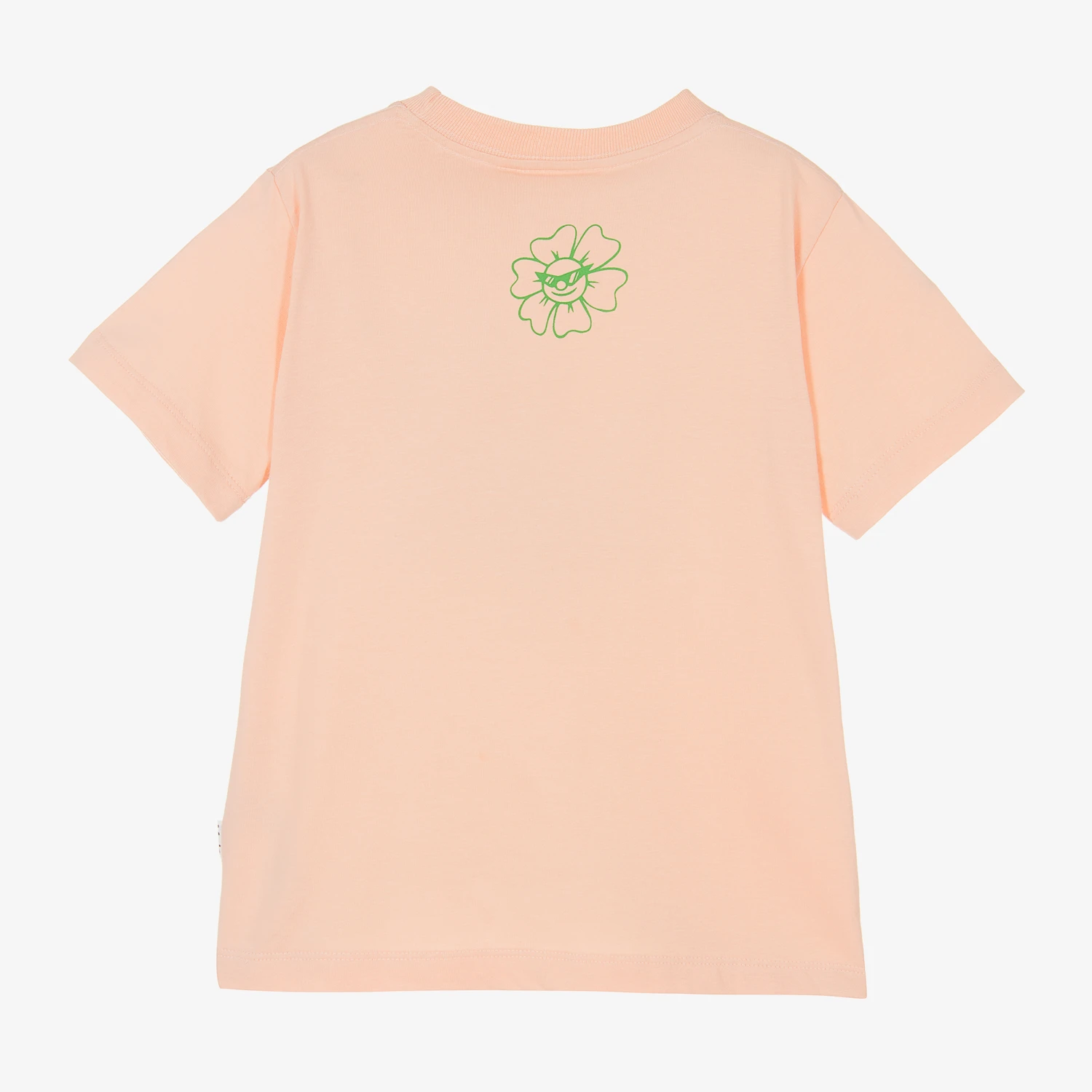 Molo Girls Pale Pink Cotton Peace T-Shirt 5 Molo Girls Pale Pink Cotton Peace T-Shirt - Image 3
