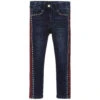 Monnalisa Blue Denim Studded Jeans
