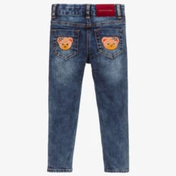Monnalisa Dark Blue Denim Bear Jeans -Babie Fashion Shop monnalisa dark blue denim bear jeans 416536 4a2769dc16fe0fec5063c1dcc2b14730d95a611c