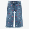 Monnalisa Girls Blue Embroidered & Frayed Denim Jeans -Babie Fashion Shop monnalisa girls blue embroidered frayed denim jeans 483845 0c24299b07aa3b6335b2213df7b7f35bb2f6cf68