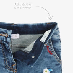 Monnalisa Girls Blue Embroidered & Frayed Denim Jeans -Babie Fashion Shop monnalisa girls blue embroidered frayed denim jeans 483845 87f9a8955ca0e6071dca94d57a76e2359cf9f046