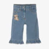 Monnalisa Girls Blue Frill Cotton Denim Jeans -Babie Fashion Shop monnalisa girls blue frill cotton denim jeans 503361 660637232ec8db6a453c4efd02417bbedfdfa44d