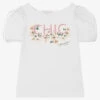 Monnalisa Girls Ivory Cotton & Tulle T-Shirt -Babie Fashion Shop monnalisa girls ivory cotton tulle t shirt 483901 56daf4c94e4fb988546c6a71f80850f6b1a2c1ef