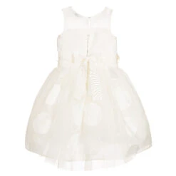 Monnalisa Chic Girls Ivory Spotted Silk Organza Dress -Babie Fashion Shop monnalisa girls ivory spotted silk organza dress 166511 a8103e5c7757b2cb1951b092e692d9944bc503ae
