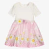 Monnalisa Pink & Ivory Daisies Dress -Babie Fashion Shop monnalisa pink ivory daisies dress 420840 2bb126f435991f4c61b43d94fc164e540d1172de