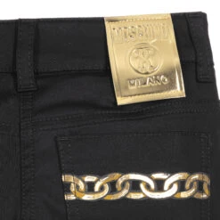 Moschino Kid-Teen Girls Black Chain Print Jeans -Babie Fashion Shop moschino girls black chain print jeans 366094 b70749e0c1cdff116022712b9423dbe7f4bb4f4b