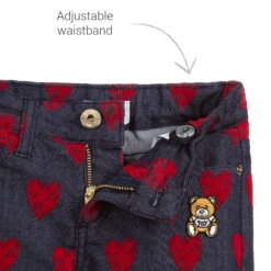 Moschino Kid-Teen Girls Blue Denim Logo Jeans -Babie Fashion Shop moschino girls blue denim logo jeans 324578 5150f02db694437319eb70dcf806a46e27525caa