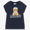 Moschino Kid-Teen Girls Navy Blue Sequin Maxi T-Shirt -Babie Fashion Shop moschino girls navy blue sequin maxi t shirt 508313 a6b1a222a82fab5bc2385c4fd0724016befaf6e7