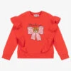 Moschino Baby Girls Red Cotton Ruffle Sweatshirt -Babie Fashion Shop moschino girls red cotton ruffle sweatshirt 537476 87b79cc89d90e7be590329a23d0de626a6c52f30