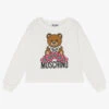 Moschino Kid-Teen Ivory Teddy Logo Sweatshirt -Babie Fashion Shop moschino ivory teddy logo sweatshirt 476548 004ffc2a4ab0a06714c1dfa2ccd5d910c264027f