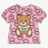 Moschino Baby Pink Teddy Bear Logo T-Shirt -Babie Fashion Shop moschino pink teddy bear logo t shirt 443197 8117b0af628915da14a8f9a9e28065713439582b