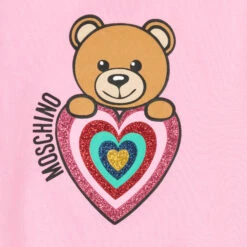 Moschino Baby Pink Teddy Heart Sweatshirt -Babie Fashion Shop moschino pink teddy heart sweatshirt 476741 d13cab2a125ab288089ec079e310d87dc4e84a8f