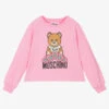 Moschino Kid-Teen Pink Teddy Logo Sweatshirt 1 Moschino Kid-Teen Pink Teddy Logo Sweatshirt -Babie Fashion Shop moschino pink teddy logo sweatshirt 476709 a436e45b40b2aa434625aa7978a0ed07348f9593