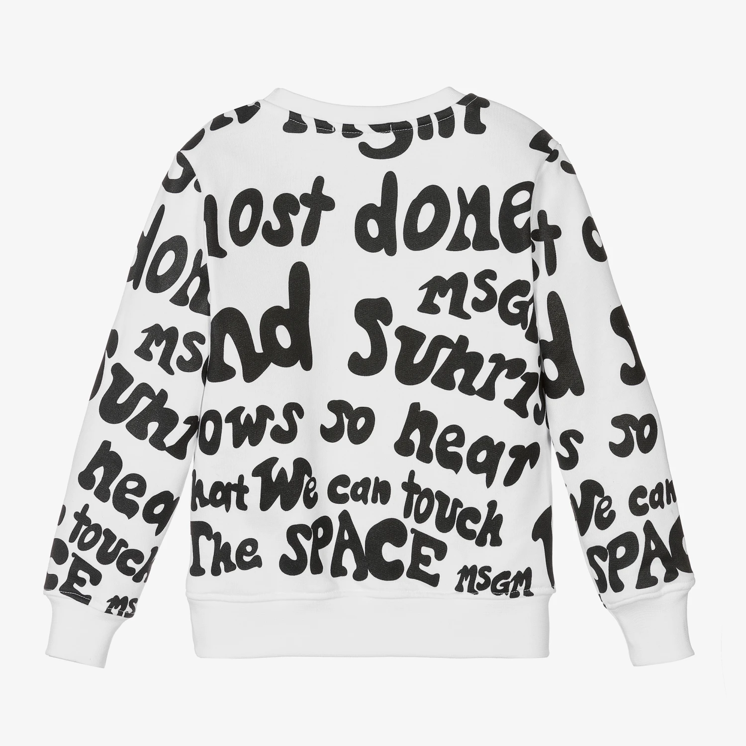 MSGM Boys White Sunrise Sweatshirt 4 MSGM Boys White Sunrise Sweatshirt - Image 2