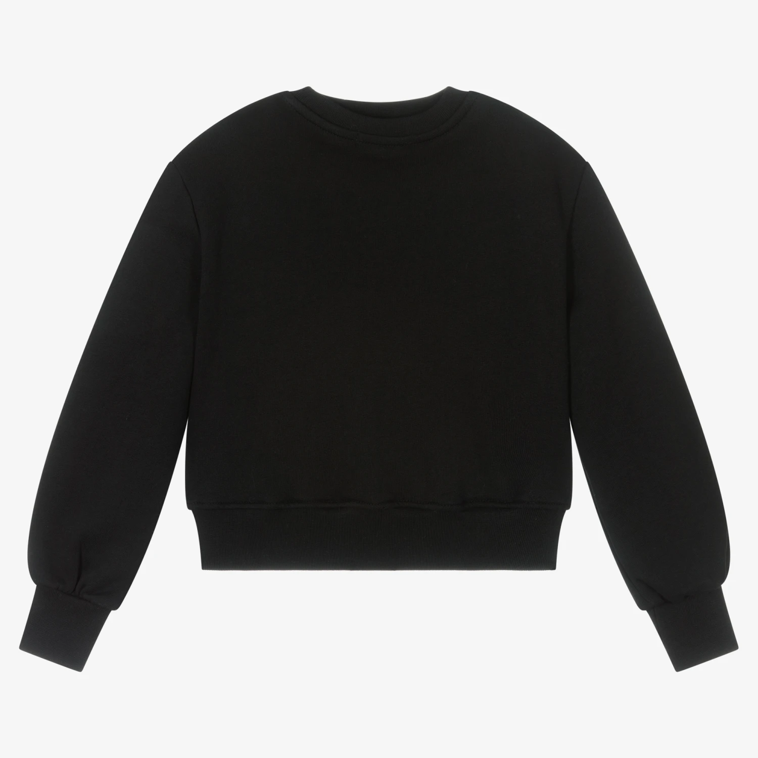 MSGM Girls Black Logo Sweatshirt 4 MSGM Girls Black Logo Sweatshirt - Image 2