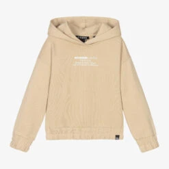 NIK&NIK Girls Beige Logo Hoodie