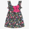 Paloma De La O Girls Navy Blue Floral Dress -Babie Fashion Shop paloma de la o girls navy blue floral dress 451914 f182b49d08782443ef1ba8e800f173edba01d383