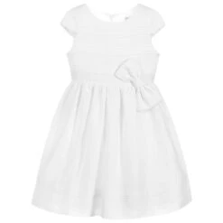Patachou Girls White Linen Dress